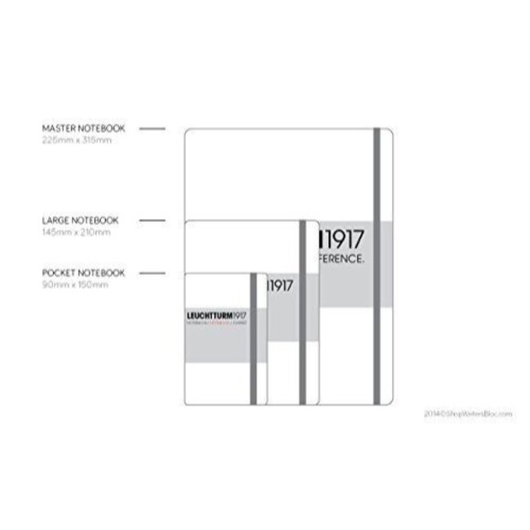 Leuchtturm 1917 Medium Hardcover A5 Notebook Plain Pages NORDIC BLUE Ltd Ed - Picture 4 of 4